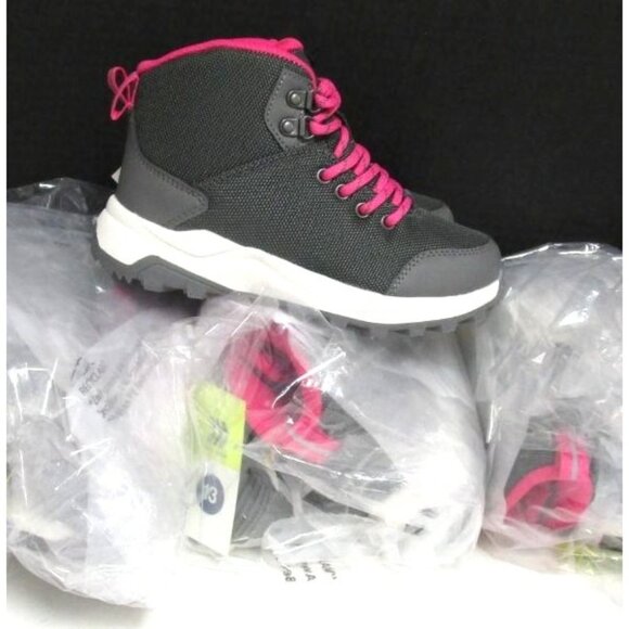 NWT All In Motion‎ Kids Water Repellent Hiking Boots Size 13 Black & Pink - Picture 6 of 6
